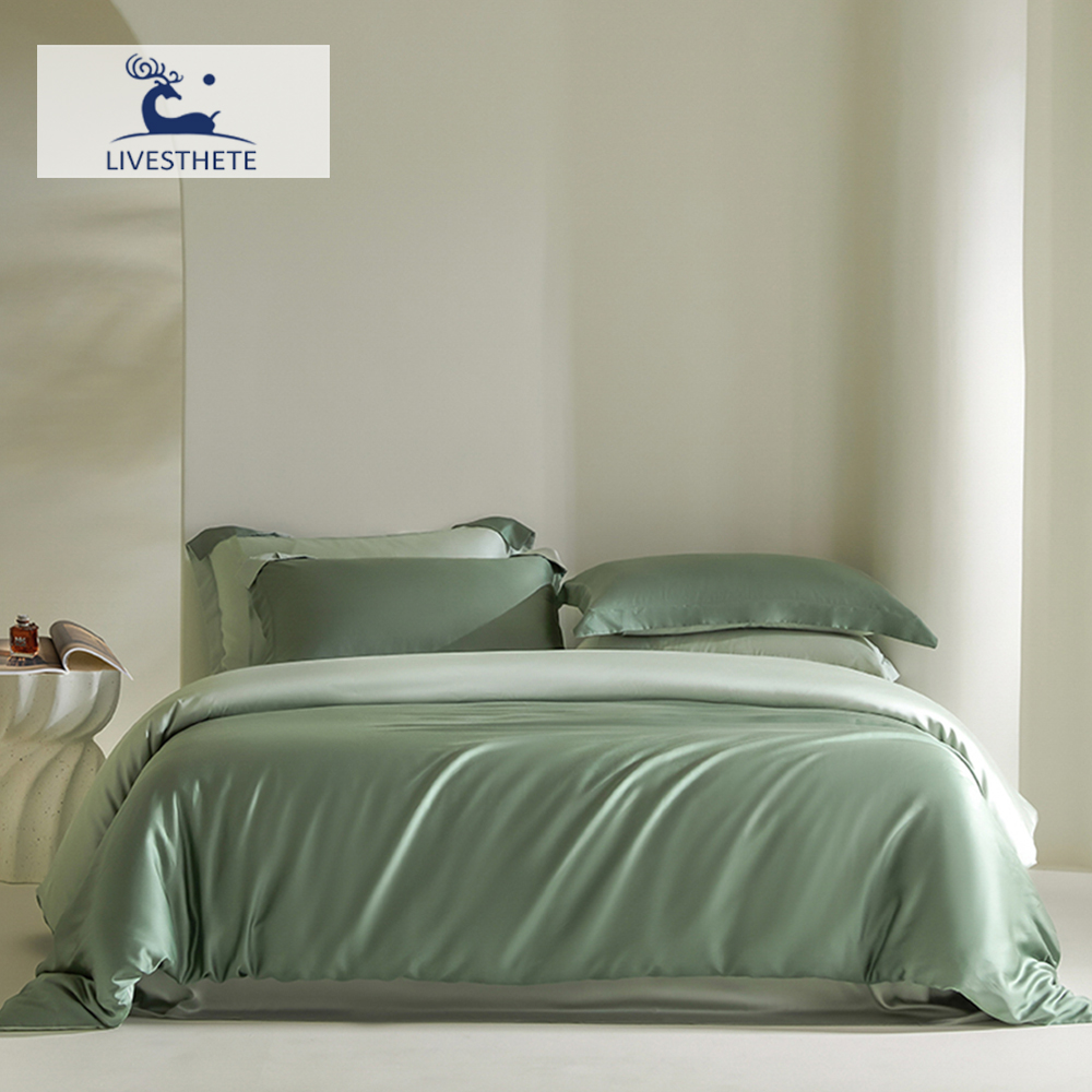 Silk Sheet Set - Liv-esthete Set seprai sutra 100% tinggi,