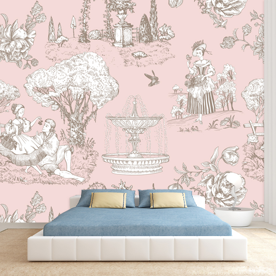 Home Textiles Photos - Wallpaper Foto Tempel untuk Ruang Tamu