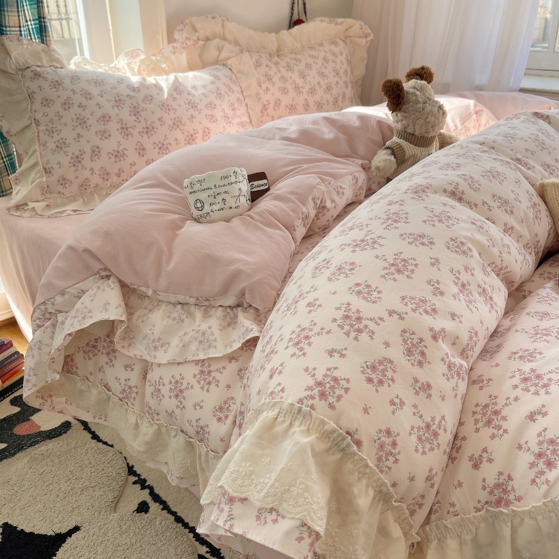 Silk Sheet Set - Set Sprei Kasur Empat Potong Motif