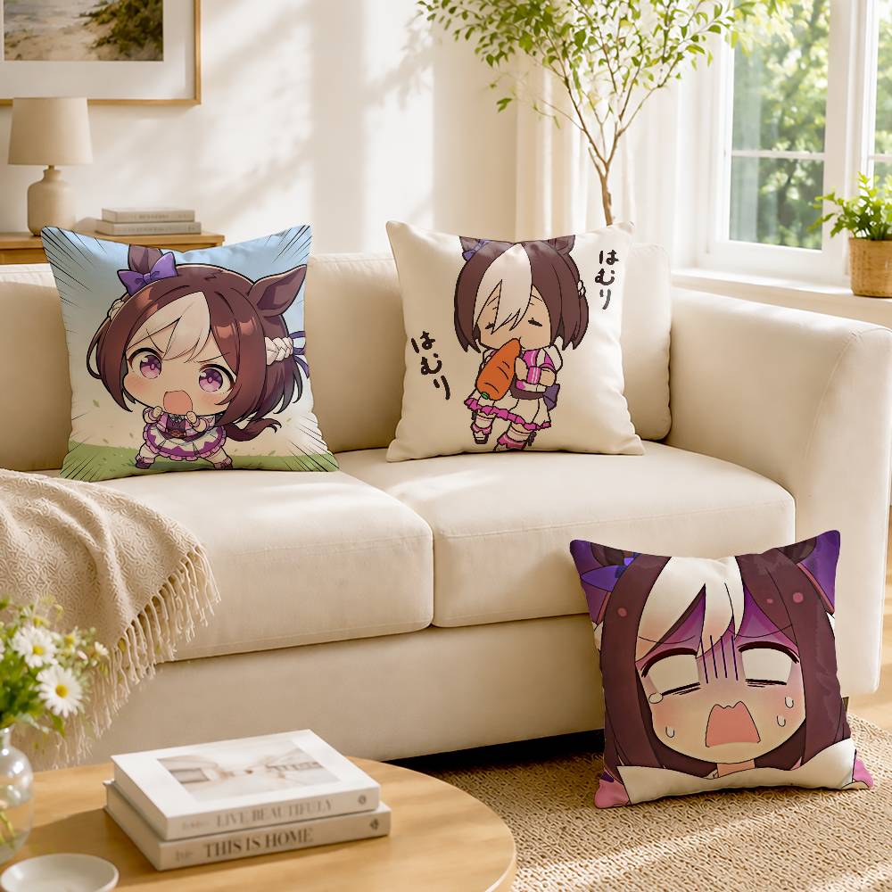 Home Textiles Week - S-Special Week Umamusume Sarung Bantal Persegi