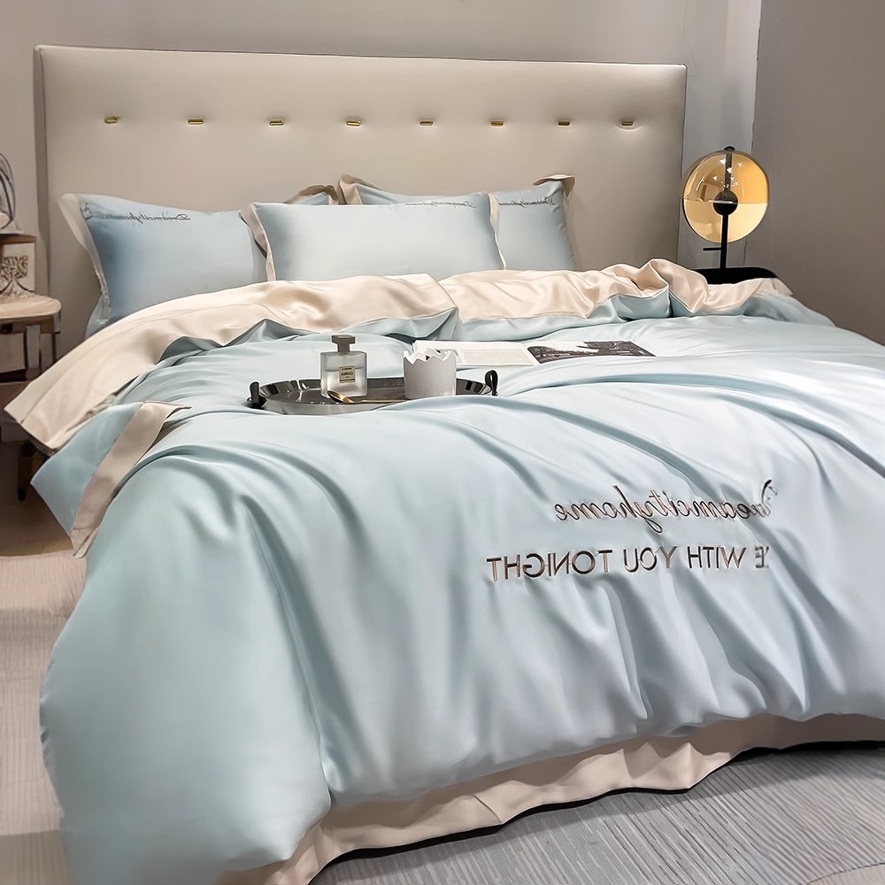 Set Sprei Empat Potong Bahan S - Silk Sheet Set ulasan dan harga