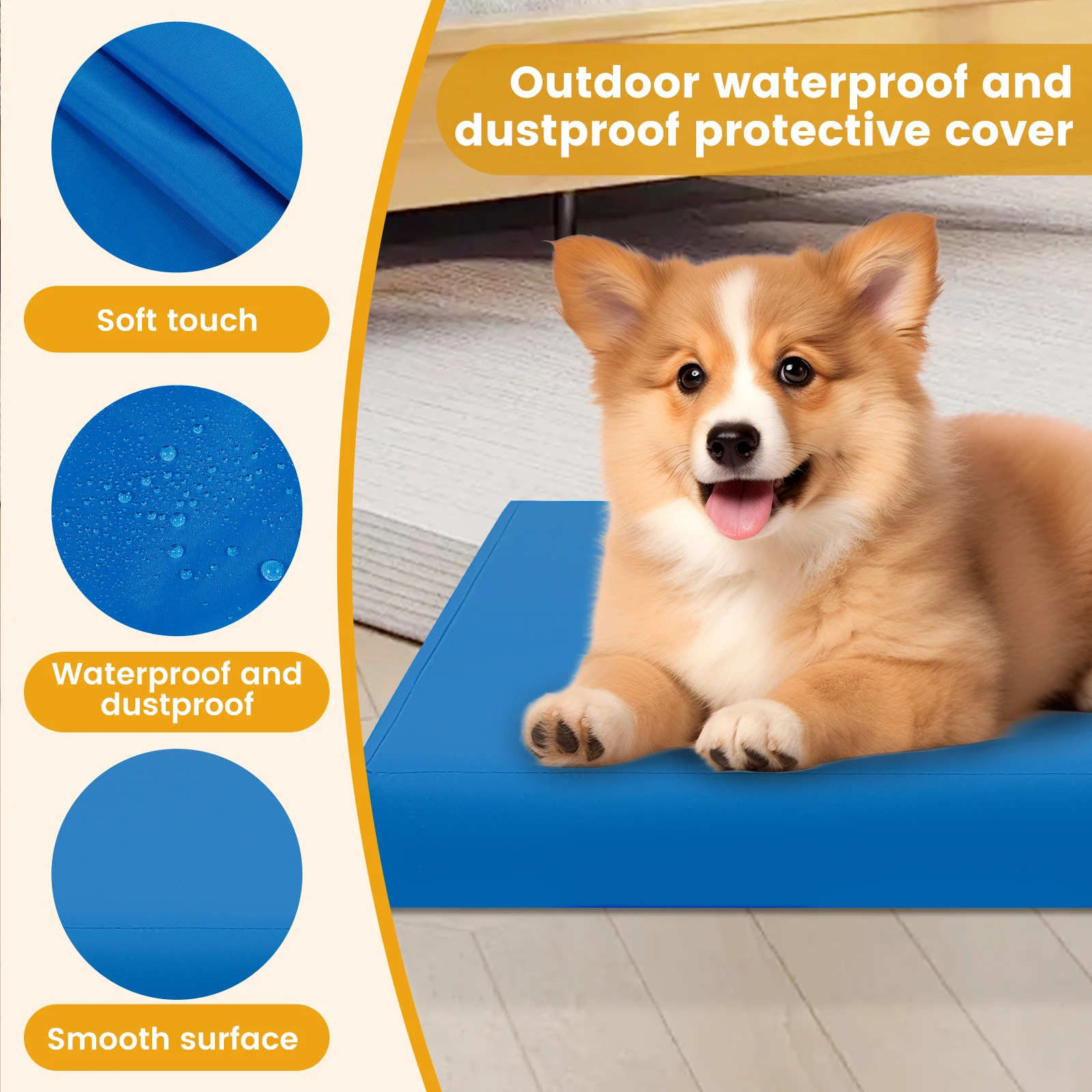 Penutup tempat tidur anjing ba - Mattress Protector Waterproof ulasan dan harga