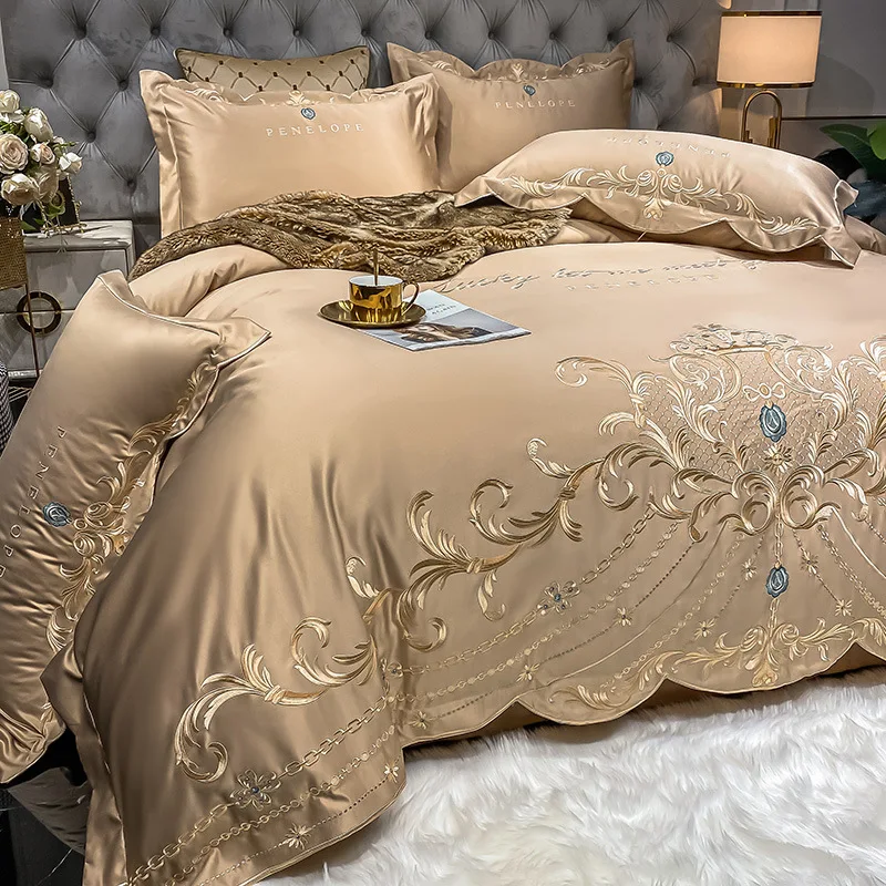 Seprai Bergaya Eropa Set Empat - Silk Sheet Set ulasan dan harga