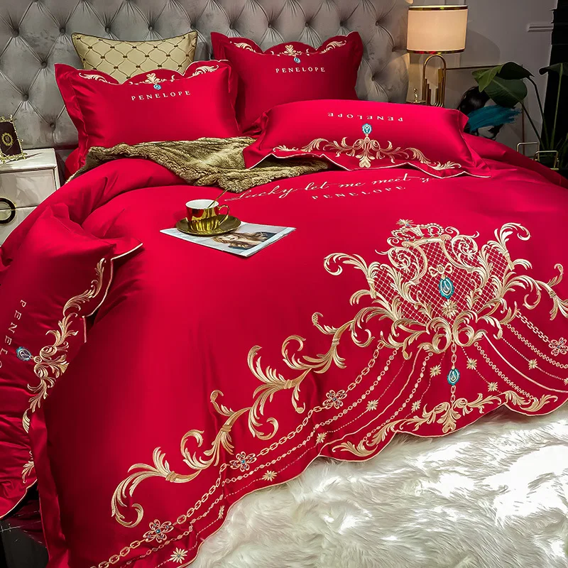 Seprai Bergaya Eropa Set Empat - Silk Sheet Set ulasan dan harga