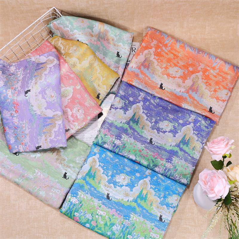 Kain Brokat Jacquard Emas Tren - Home Textiles Trends ulasan dan harga