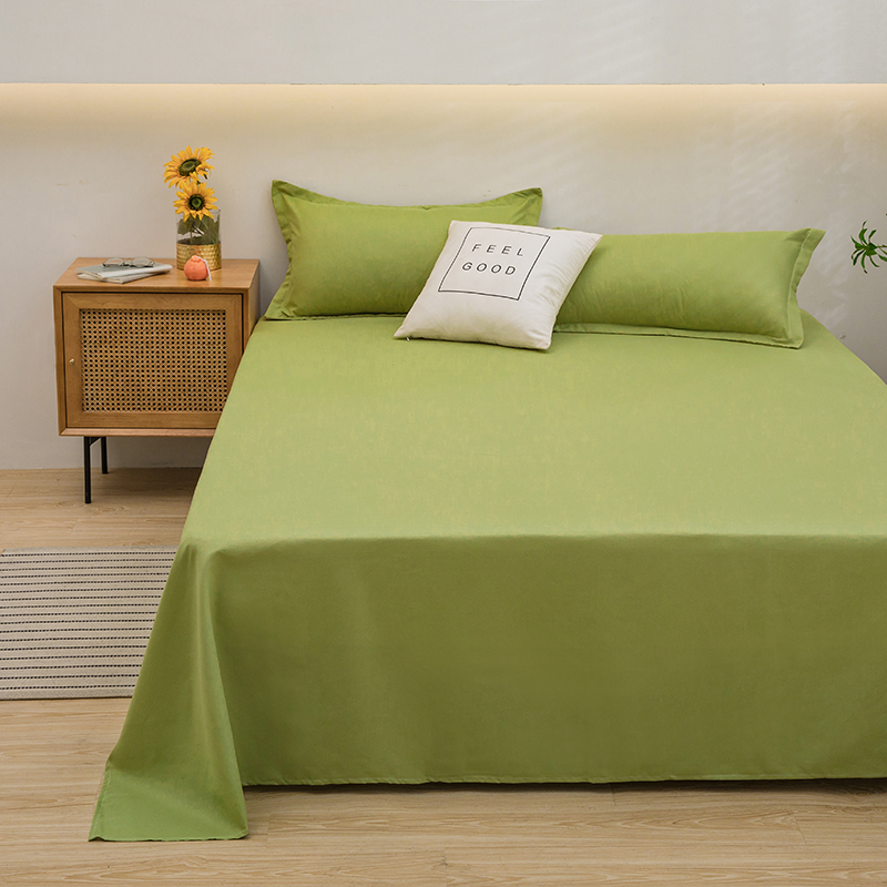 Sprei satu warna polos, sederh - Silk Sheet Set ulasan dan harga