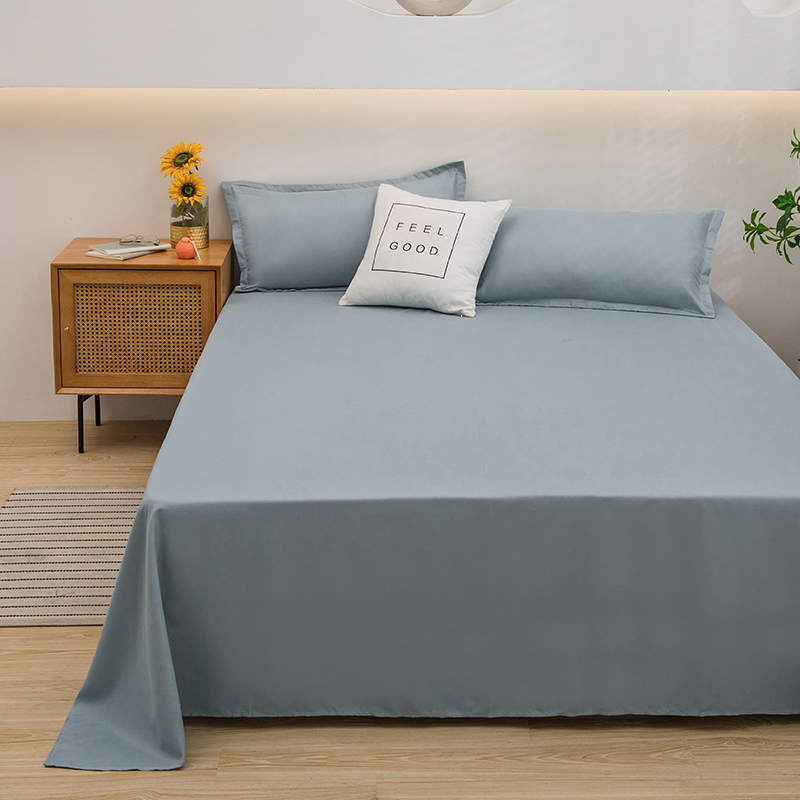 Sprei satu warna polos, sederh - Silk Sheet Set ulasan dan harga
